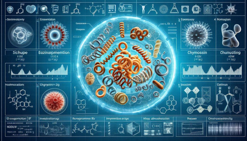 Diagram showing the role of rennin in milk protein breakdown
