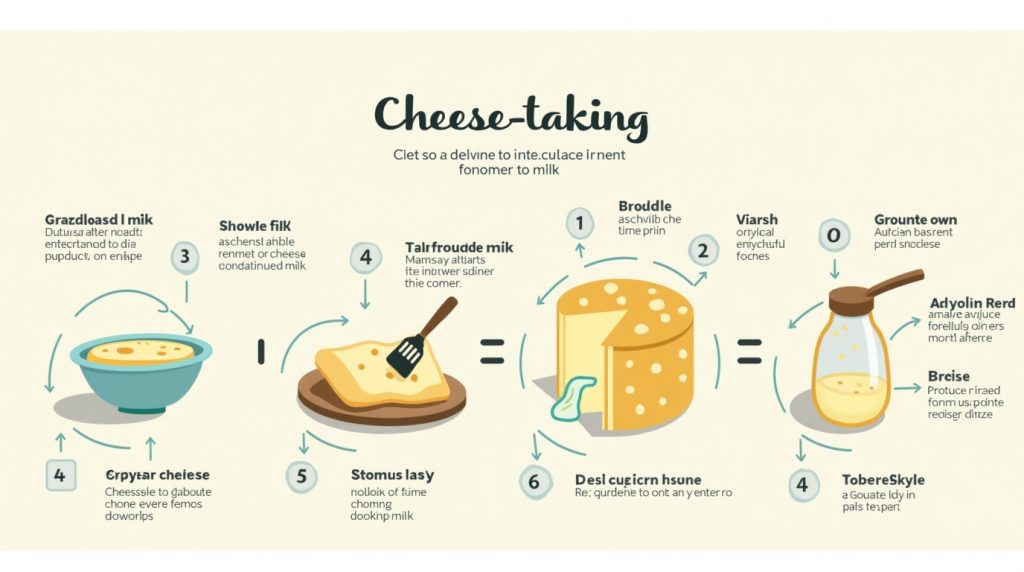 مراحل تولید پنیر با رنت