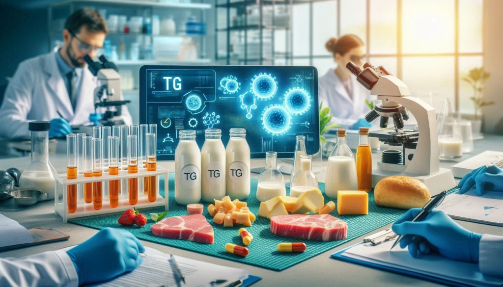 TG enzyme in dairy and meat