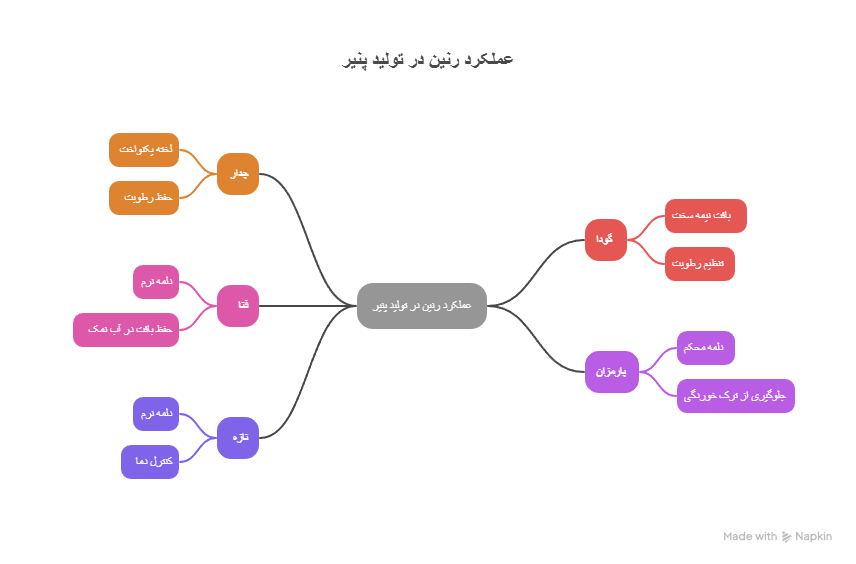 عملکرد رنین در تولید پنیر