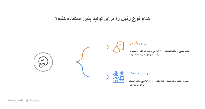 آنزیم رنین طبیعی و صنعتی